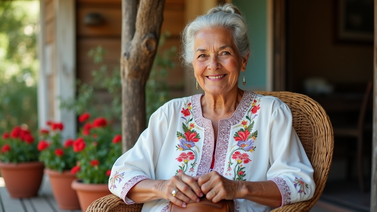 Senior citizens benefiting from pension program